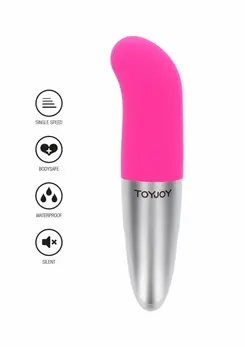 ToyJoy Viberette G-Spot Compact Intimate Massager Pink 13 cm