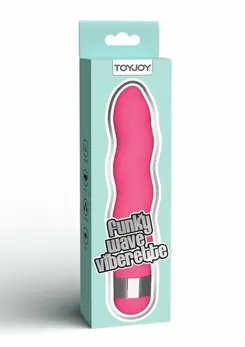 ToyJoy Funky Wave Vibrette Vibrator ABS Waterproof Adjustable Pink