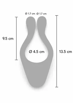 TOYJOY Icon 2 Superb Couples Massager Remote Control Silicone Blue