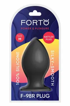 FORTO F-98R Rattler Cone Medium Black Premium Silicone Plug