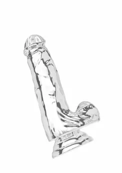 TOYJOY Get Real Clear Dildo TPE 16 cm - Transparent, Flexible Model
