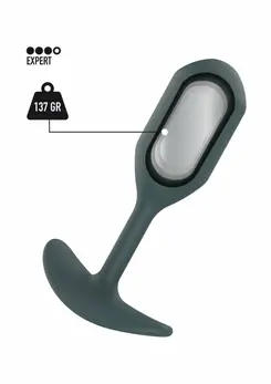 ToyJoy The Athlete Silicone Weighted Plug 12cm 230g Black