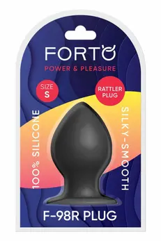 FORTO F-98R Rattler Cone Small Black Premium Silicone Plug