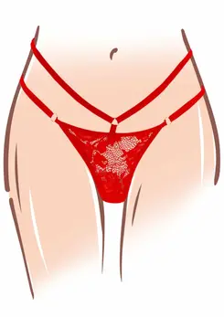 TOYJOY Divine Panty Vibrator Designer Edition Red Lace Set USB