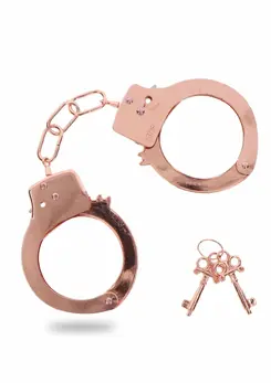 TOYJOY Metal Handcuffs Adjustable Steel Restraints Silver 8713221828453