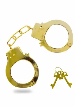 TOYJOY Metal Handcuffs Adjustable Silver Secure Lock System