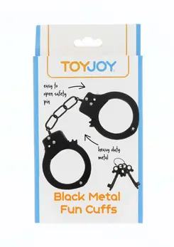 TOYJOY Metal Handcuffs Adjustable Silver Secure Locking System