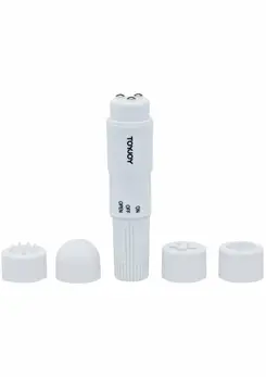 ToyJoy Pocket Rocket Compact Multi-Cap Intimate Stimulator 4 Textures