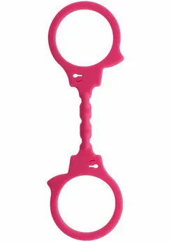 ToyJoy Stretchy Fun Cuffs Silicone Flexible Hand Restraints Black