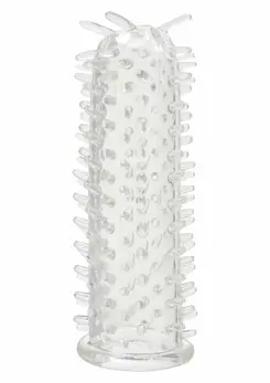 ToyJoy Seduction Sleeve TPR Textured Intimate Extension Transparent