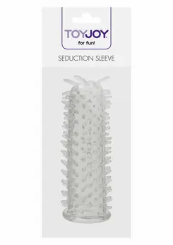 ToyJoy Seduction Sleeve TPR Textured Intimate Extension Transparent