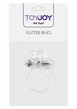 ToyJoy Flutter Ring Vibrating Silicone Intimate Ring - Adjustable Fit