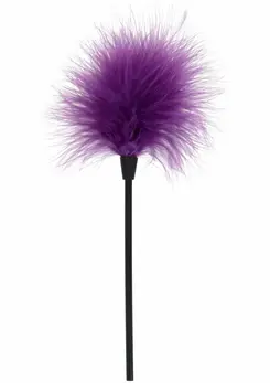 ToyJoy Sexy Feather Tickler Elegant Turkey Feather Sensual Accessory Black