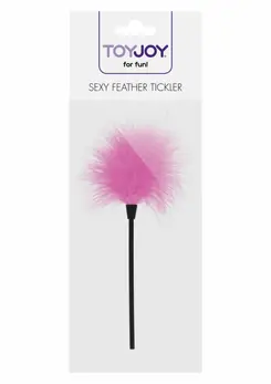 ToyJoy Sexy Feather Tickler Black - Elegant Sensual Feather Accessory