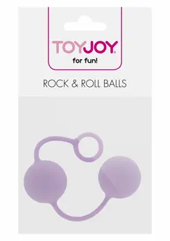 ToyJoy Rock & Roll Balls Silicone Weighted Exercise Balls Black