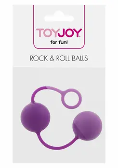 ToyJoy Rock & Roll Balls Silicone Weighted Exercise Balls Black