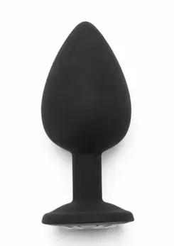 TOYJOY Diamond Booty Jewel Large Silicone Plug with Gemstone Accent