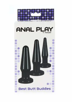 TOYJOY Best Butt Buddies Set - 3-Piece TPE Anal Plug Collection