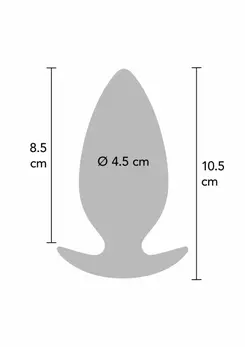 TOYJOY Bubble Butt Player Expert Silicone Plug - Advanced Size, Black