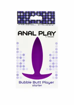 TOYJOY Bubble Butt Player Starter Silicone Plug Black Small