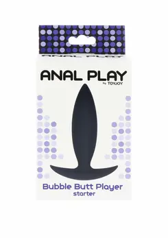 TOYJOY Bubble Butt Player Starter Silicone Plug Black Small