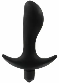 TOYJOY Private Dancer Silicone Vibrating Plug with Flared Base Black