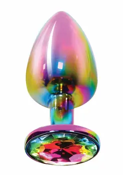 TOYJOY Twilight Booty Jewel Large Rainbow Aluminium Plug