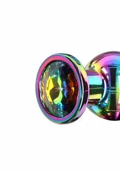 TOYJOY Twilight Bum Bijou Large Aluminium Plug with Rainbow Jewel