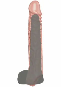 TOYJOY Get Real Extension Sleeve XL TPE 22.5 cm Transparent