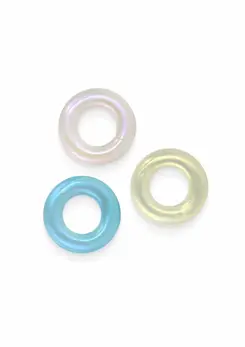 NS Novelties Fantasia Stamina Rings Set TPE Flexible Multi-Color Performance