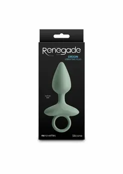 NS Novelties Renegade Orion Vibrating Plug Silicone Rechargeable Black