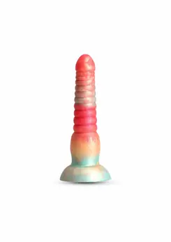 NS Novelties Colours Stacked 6 Inch Silicone Model, Tri-Colored, Satin Surface