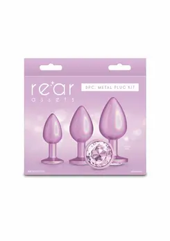NS Novelties Trainer Kit Iridescent Pink 3-Piece Set Chrome Finish