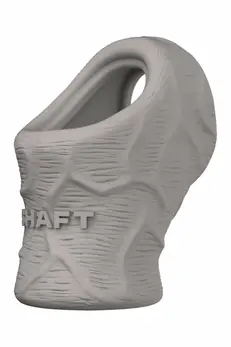 SHAFT MODEL P Intimate Silicone Ring & Stretcher Gray 7.9 cm