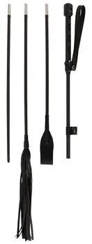 Bad Kitty Crop Set - 4-in-1 Fibreglass Handle & Attachments, Black