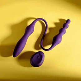 Playboy This & That Double-Ended Vibrator Purple 10 Modes Waterproof