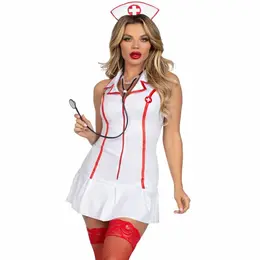 Leg Avenue Head Nurse Costume White S/M - Professional Medical Theme Set