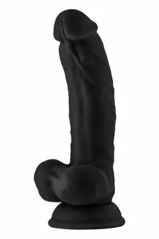 SHAFT Model C 7.5 Inch Black Dual-Layer Intimate Device with Suction Cup