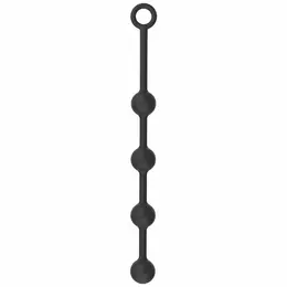 HIDDEN DESIRE Extreme Heavy Anal Balls Extra Large Silicone 49cm Black
