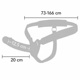 HIDDEN DESIRE Inferno Strap-On Extension Sleeve 20cm Adjustable Harness