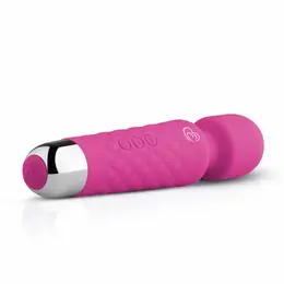 EasyToys Mini Wand Pink - Compact Rechargeable Massager, 18 Modes