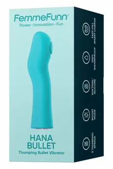HANA Thumping Bullet Turquoise - Compact Waterproof Intimate Device