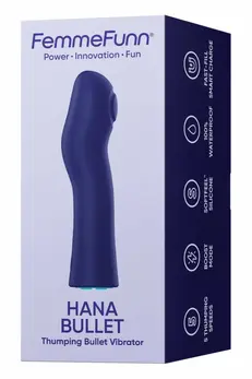 HANA Thumping Bullet Dark Purple - Compact Waterproof Intimate Device