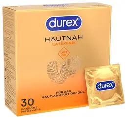 Durex Hautnah Latex Free 30 pcs - Anatomical Polyisoprene Condoms