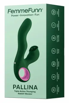 FemmeFunn Pallina Dark Green Intimate Massager, 11 Modes, Waterproof