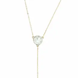 Otazu Harmony Crystal Anklet Transparent - Elegant Adjustable Chain One Size