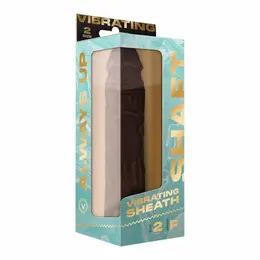 SHAFT Model F Vibrating Sheath Size 2 Mahogany FlexiSkin™ Silicone