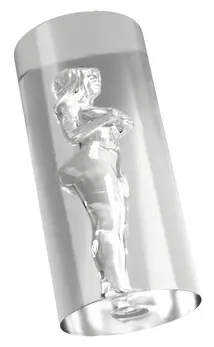 STROKER Female Shaped Tunnel Transparent Intimate Device 14.2 cm TPE