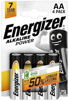 Energizer AA Alkaline Batteries 1.5V 24-Pack (6 x 4pcs) Long Lasting Power