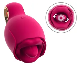 You2Toys Oral Fun Vibrator - 8-Mode Silicone Tongue, Pink, 11.3 cm